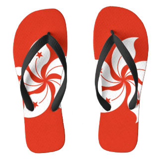 Flag of Hong Kong Flip Flops