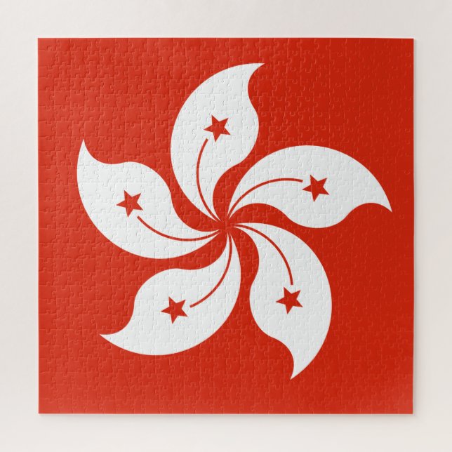 Flag of Hong Kong Jigsaw Puzzle (Vertical)