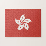 Flag of Hong Kong Jigsaw Puzzle<br><div class="desc">Proportion 2:3,  Flag of the Hong Kong.</div>