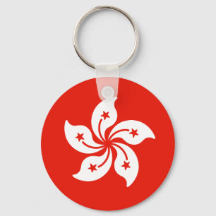Flag of Hong Kong Key Ring