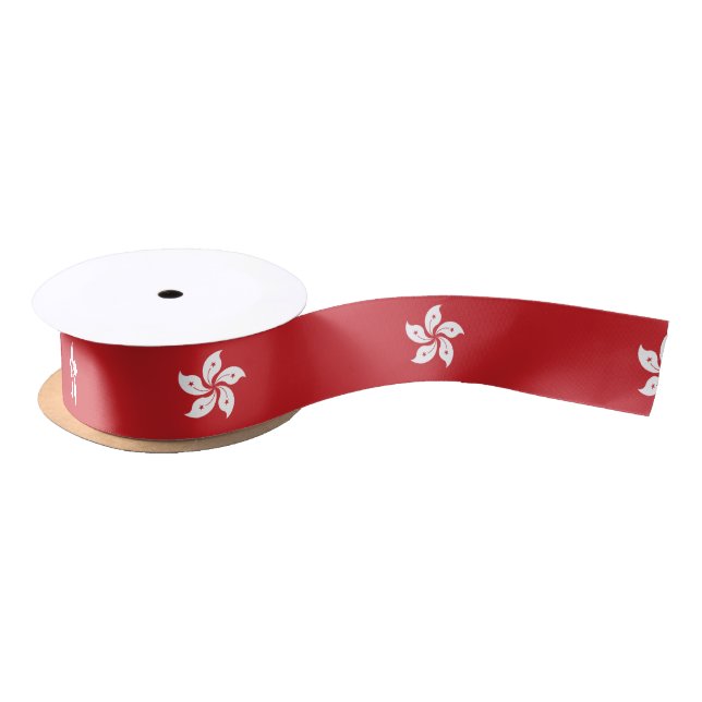Flag of Hong Kong Satin Ribbon (Spool)