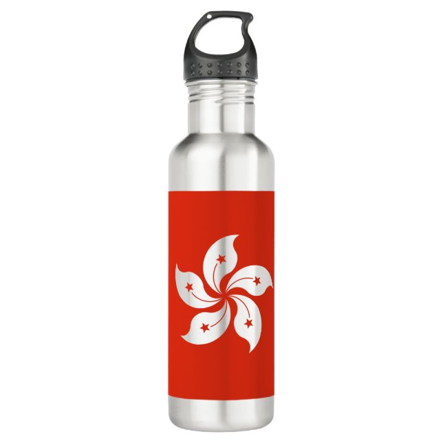 Flag of Hong Kong Stainless Steel Water Bottle (Front)