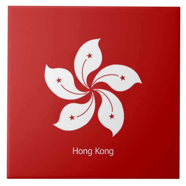 Flag of Hong Kong Tile (Front)