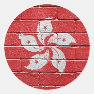 Flag of Hongkong Classic Round Sticker