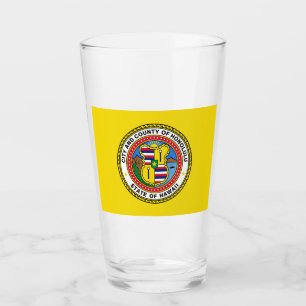 Flag of Honolulu (Hawaii) Glass