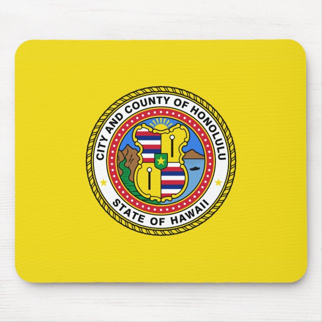 Flag of Honolulu (Hawaii) Mouse Pad (Front)