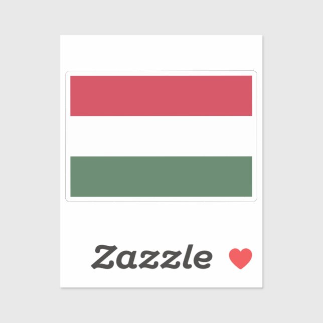 Flag of Hungary custom-cut  (Sheet)