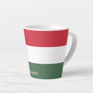 Flag of Hungary custom Latte Mug