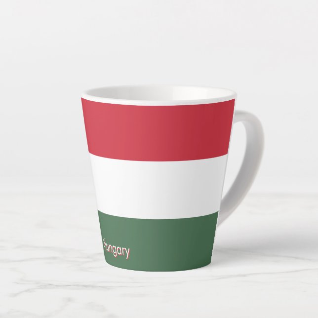 Flag of Hungary custom  Latte Mug (Right Angle)