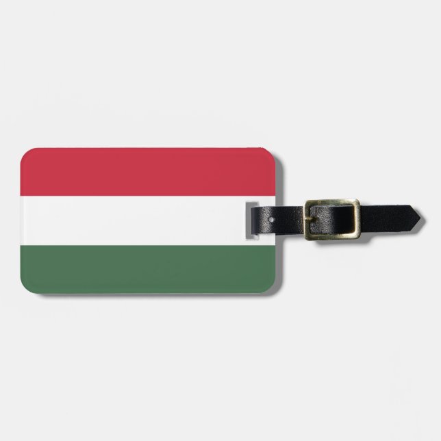 Flag of Hungary Luggage Tag (Front Horizontal)