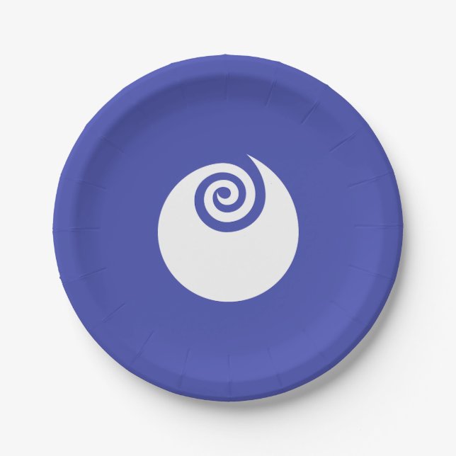 Flag of Ibaraki Prefecture, Japan  Paper Plate (Front)