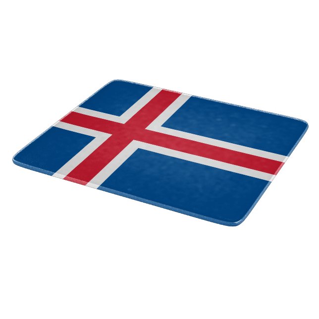 Flag of Iceland Cutting Board (Corner)