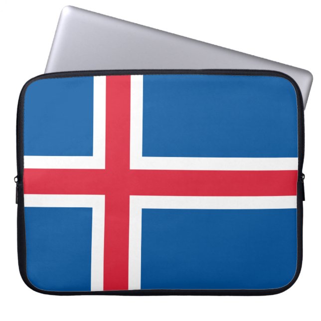 Flag of Iceland Laptop Sleeve (Front)