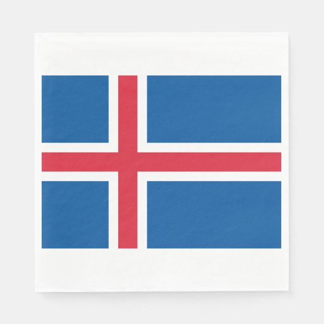 Flag of Iceland Napkin (Front)