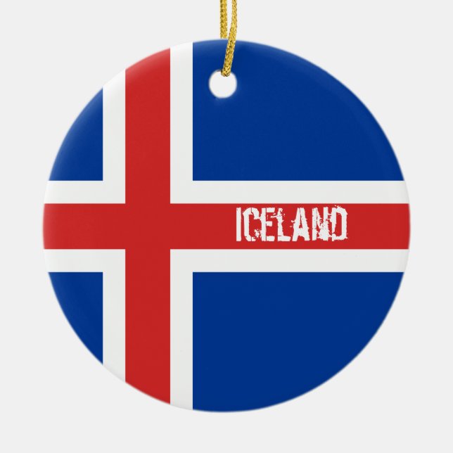 Flag of Iceland Ornament (Front)