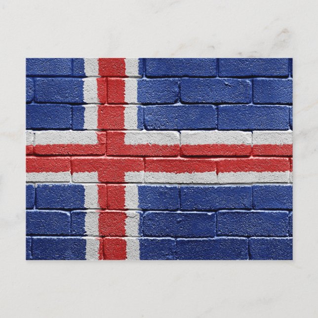 Flag of Iceland Postcard (Front)