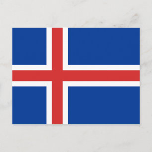 Flag of Iceland Postcard