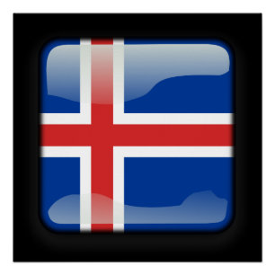 Flag of Iceland Poster