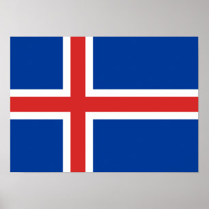 Flag of Iceland Poster