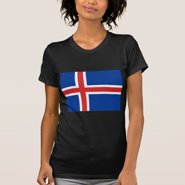 Flag of Iceland T-Shirt (Front)