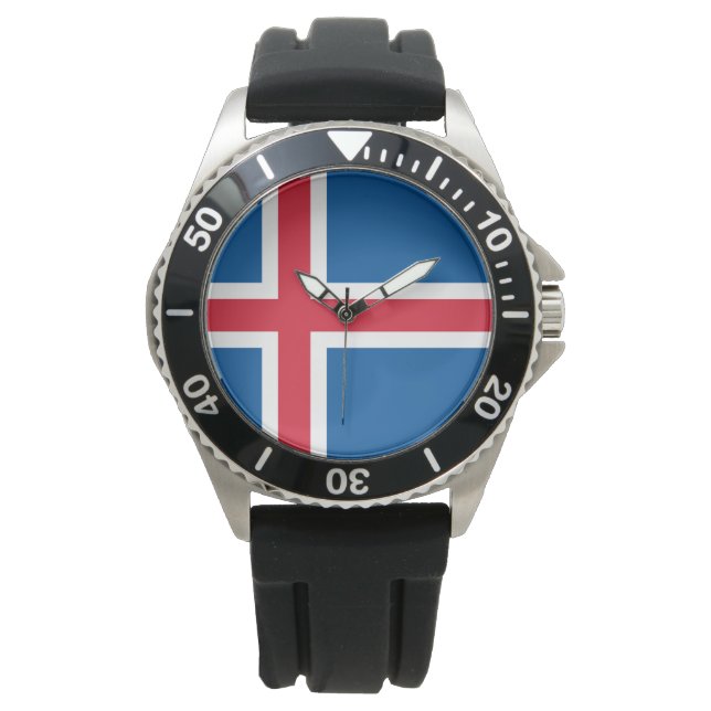 Flag of Iceland Watch (Front)