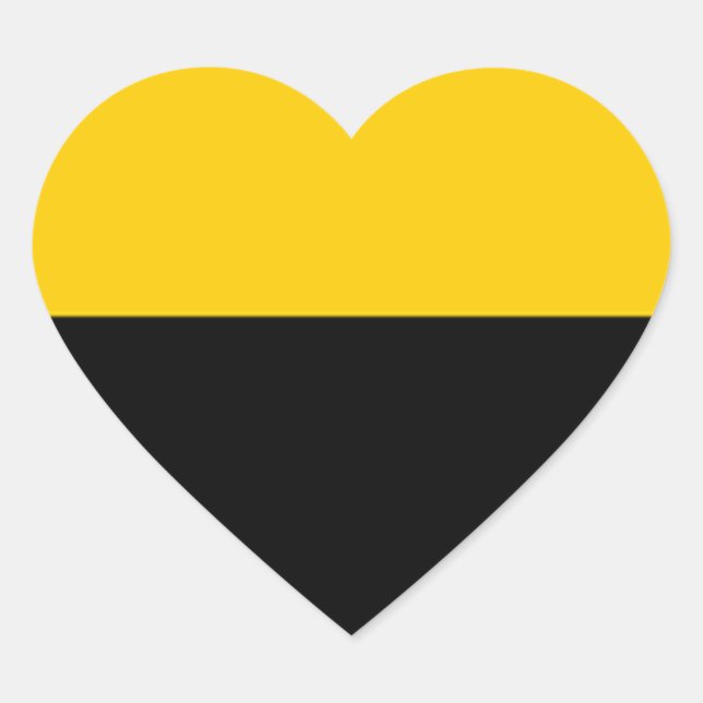 Flag of IJsselstein Heart Sticker (Front)