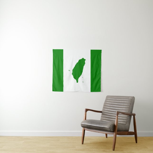 Flag of Independent Taiwan - 臺灣獨立運動 - 台灣獨立運動 Tapestry (In Situ (Horizontal))