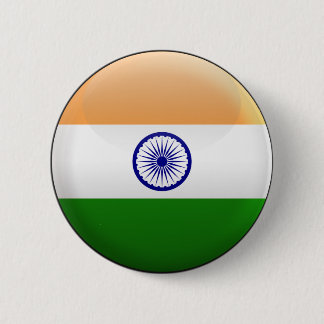 Flag of India 6 Cm Round Badge