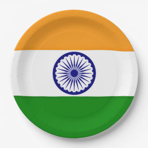 Flag of India Paper Plate