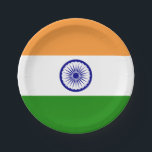 Flag of India Paper Plates<br><div class="desc">Flag of India Paper Plates</div>