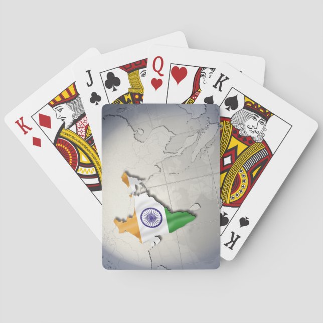 Flag of India Playing Cards (Back)