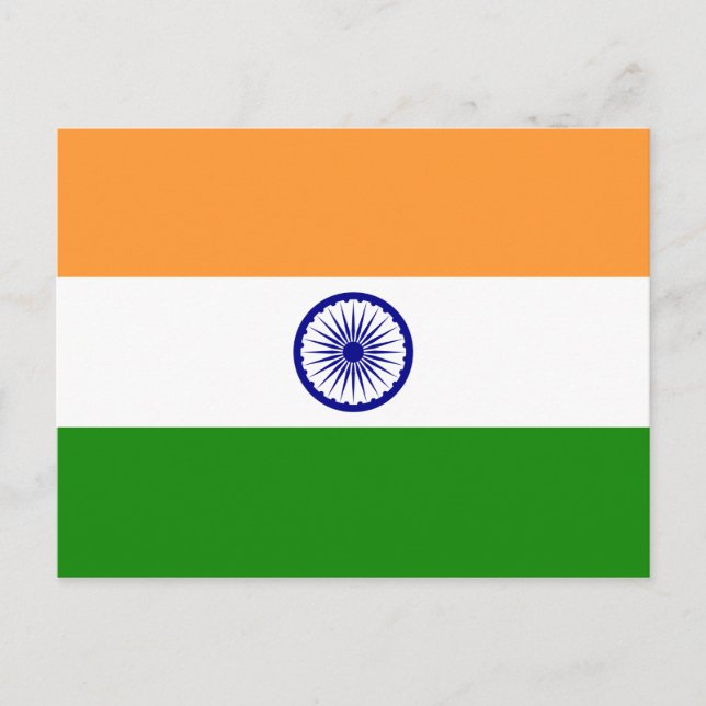 Flag of India Postcard (Front)