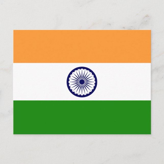 Flag of India Postcard (Front)