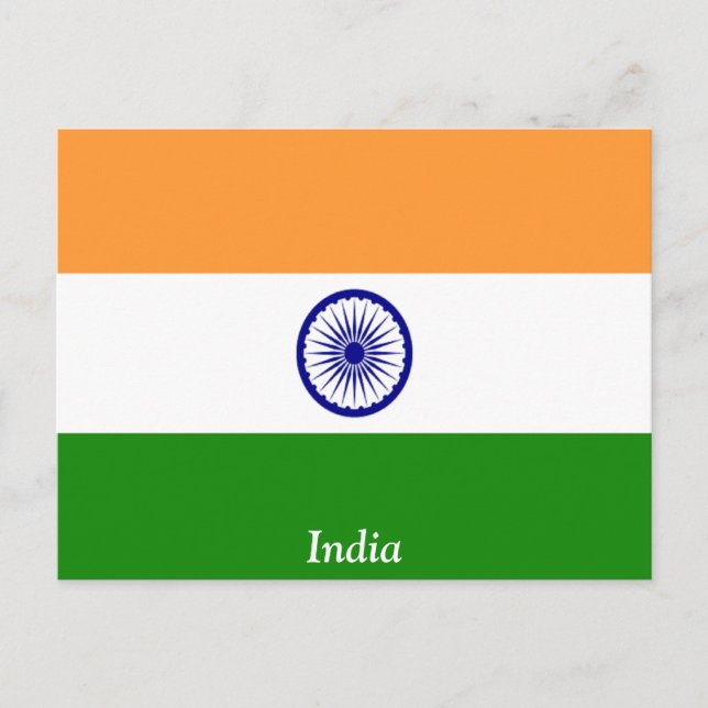 Flag of India Postcard (Front)