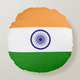 Flag of India Round Cushion