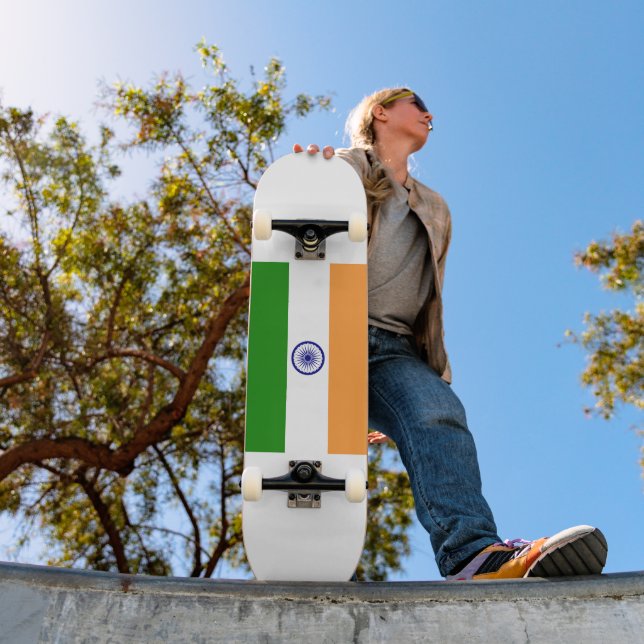 Flag of India Skateboard (Outdoor 1)