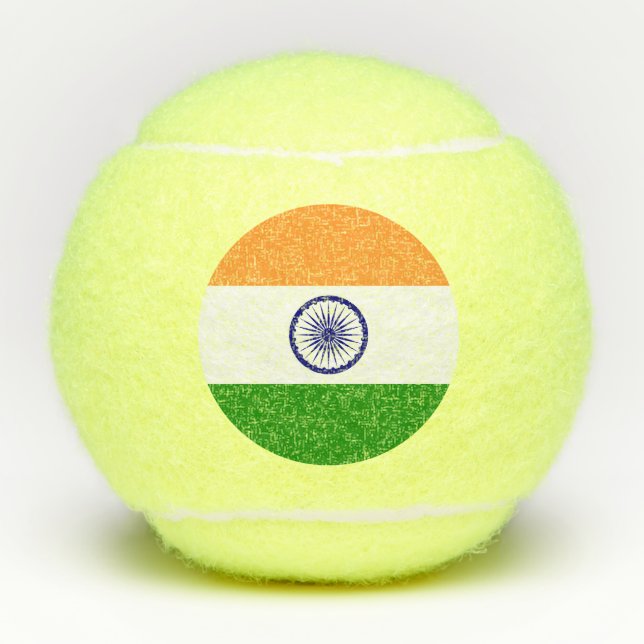 Flag of India Tennis Balls (Front)