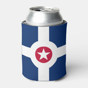 Flag of Indianapolis, Indiana Can Cooler