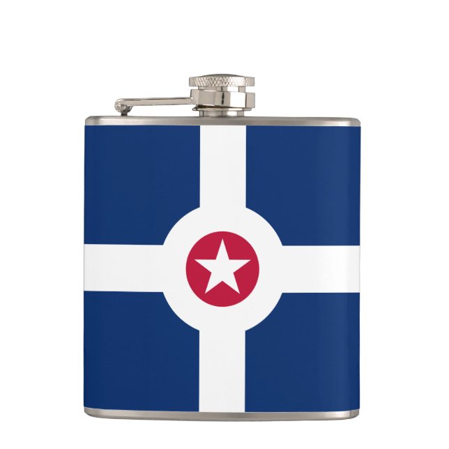 Flag of Indianapolis, Indiana Flask (Front)