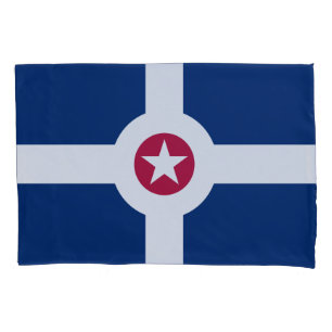 Flag of Indianapolis, Indiana Pillow Case