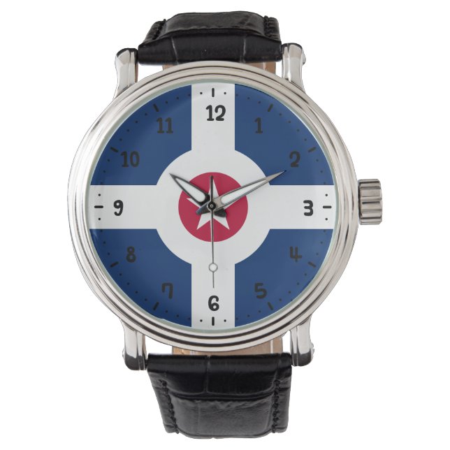Flag of Indianapolis, Indiana Watch (Front)