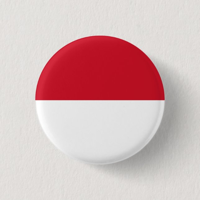 Flag of Indonesia 3 Cm Round Badge (Front)