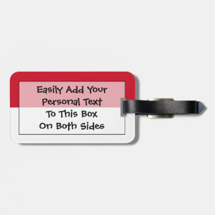 Flag of Indonesia Easy ID Personal Luggage Tag
