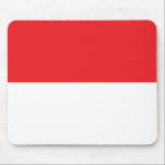 Flag of Indonesia Mouse Pad<br><div class="desc">Indonesian flag with official colours and shape.</div>