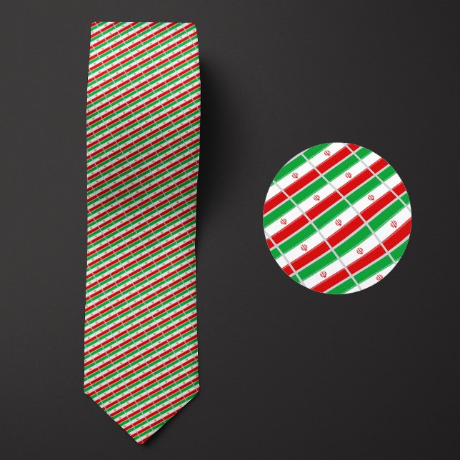 Flag of Iran Pattern Tie (Creator Uploaded)