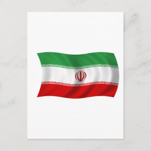 Flag of Iran Postcard