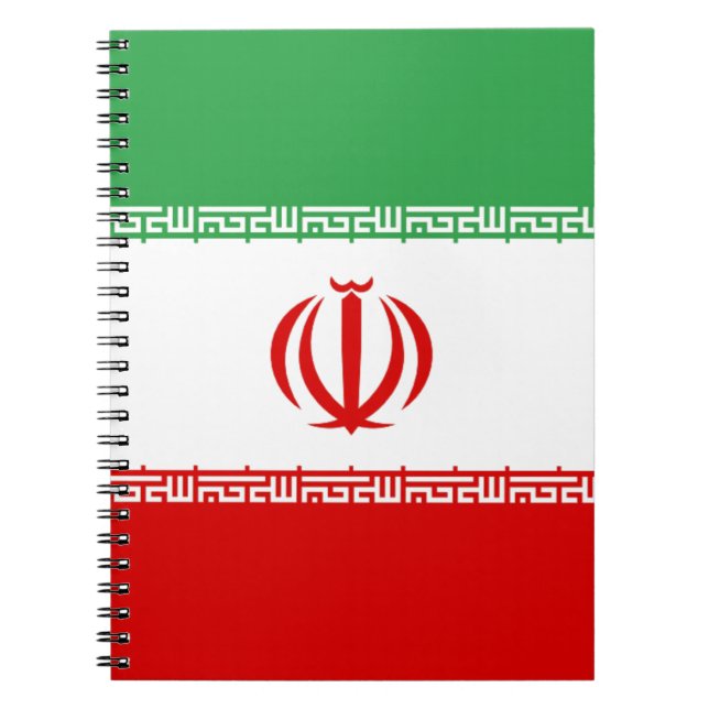 Flag of Iran Spiral Notebook (Front)