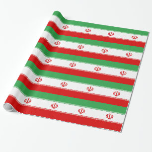 Flag of Iran Wrapping Paper