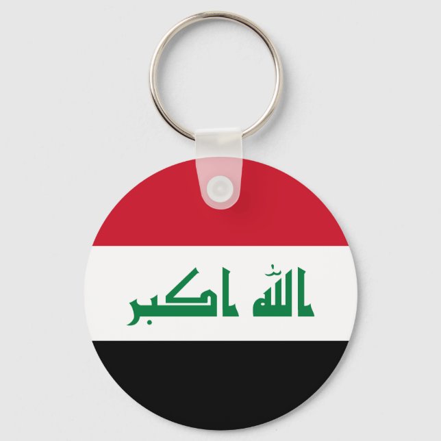 Flag of Iraq Key Ring (Front)