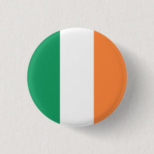 Flag of Ireland 3 Cm Round Badge
